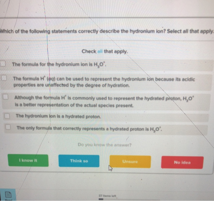 Solved Which of the following statements correctly describe