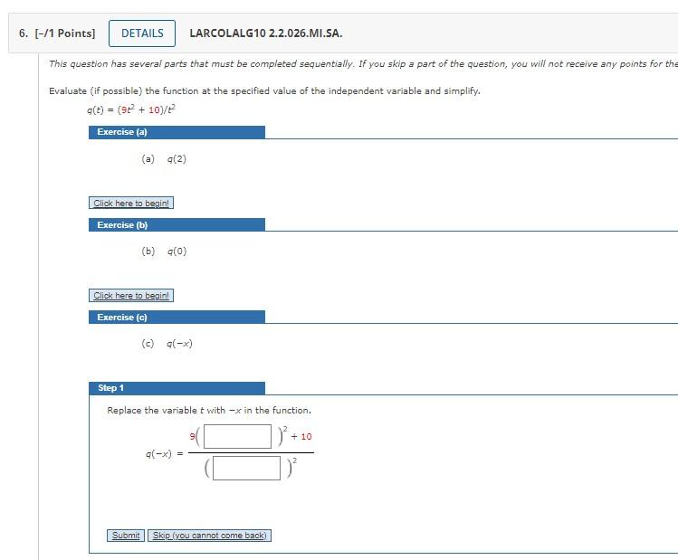 Solved 6. [-/1 Points) DETAILS LARCOLALG10 2.2.026.MI.SA. | Chegg.com