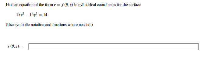 Solved Find an equation of the form r = f(0,2) in | Chegg.com