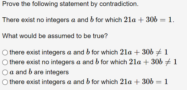 Solved Prove the following statement by contradiction. There | Chegg.com