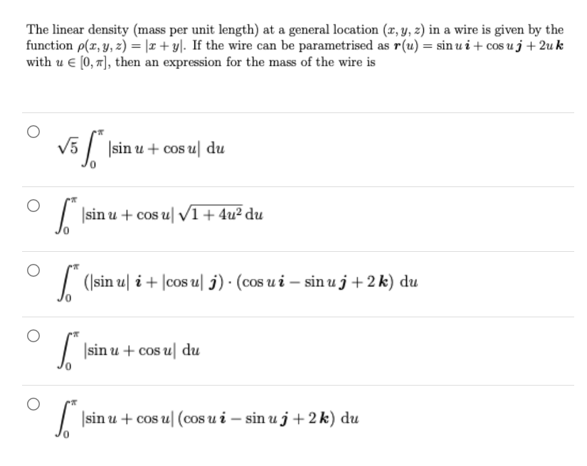Solved The linear density (mass per unit length) at a | Chegg.com