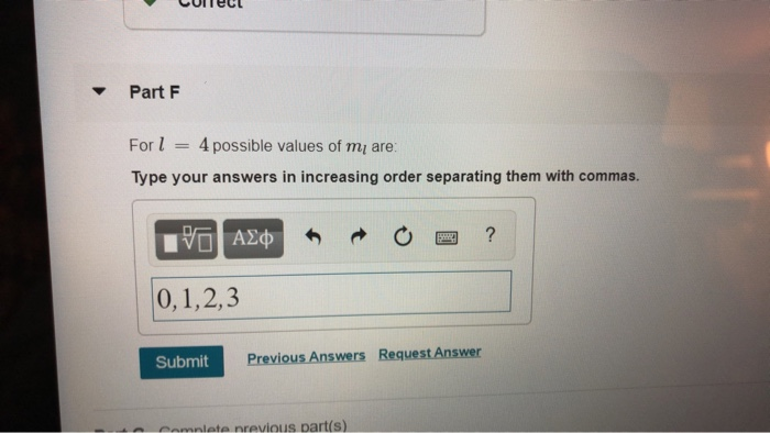 Solved Part F For 4 possible values of mi are Type your | Chegg.com