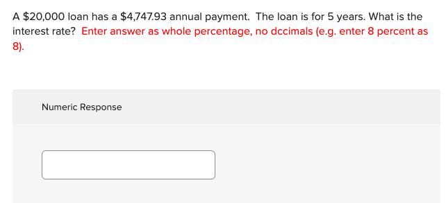 $40000 loan payment 5 years