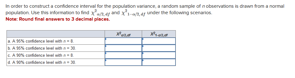 Solved In order to construct a confidence interval for the | Chegg.com