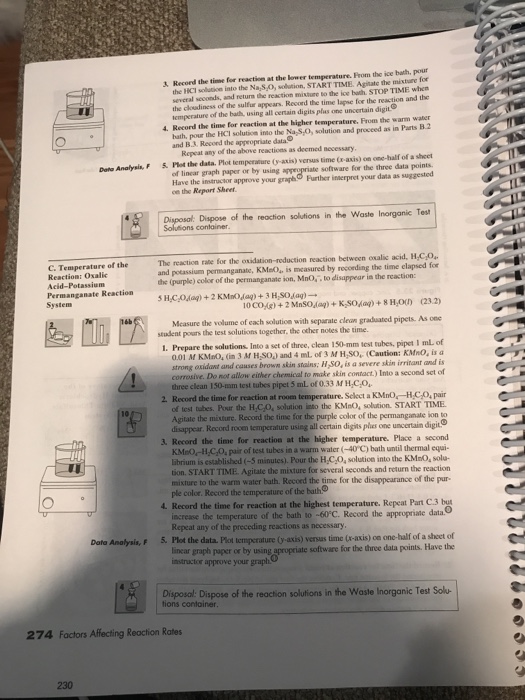 Solved Experiment 23 Factors Affecting Reaction Rates The | Chegg.com
