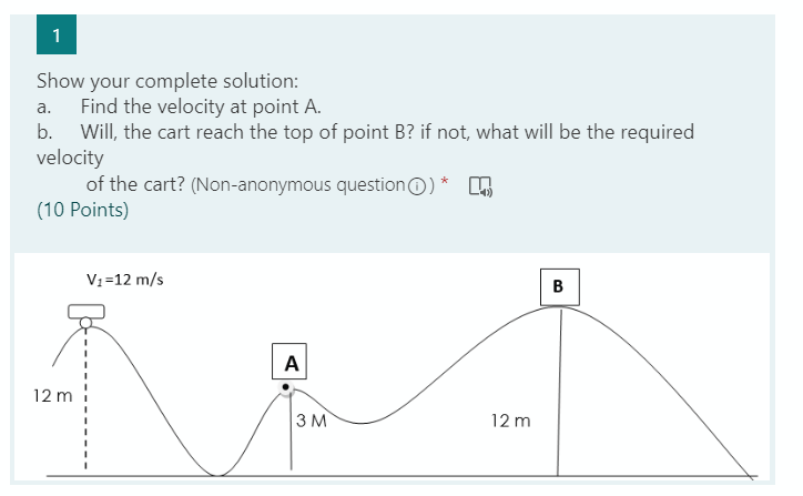 Solved 1 Show Your Complete Solution: Find The Velocity At | Chegg.com