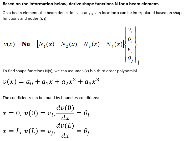 Solved Based on the information below, derive shape | Chegg.com