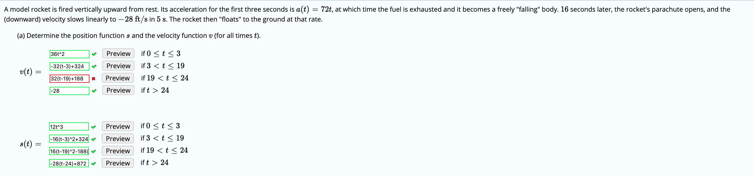 Solved A model rocket is fired vertically upward from rest.