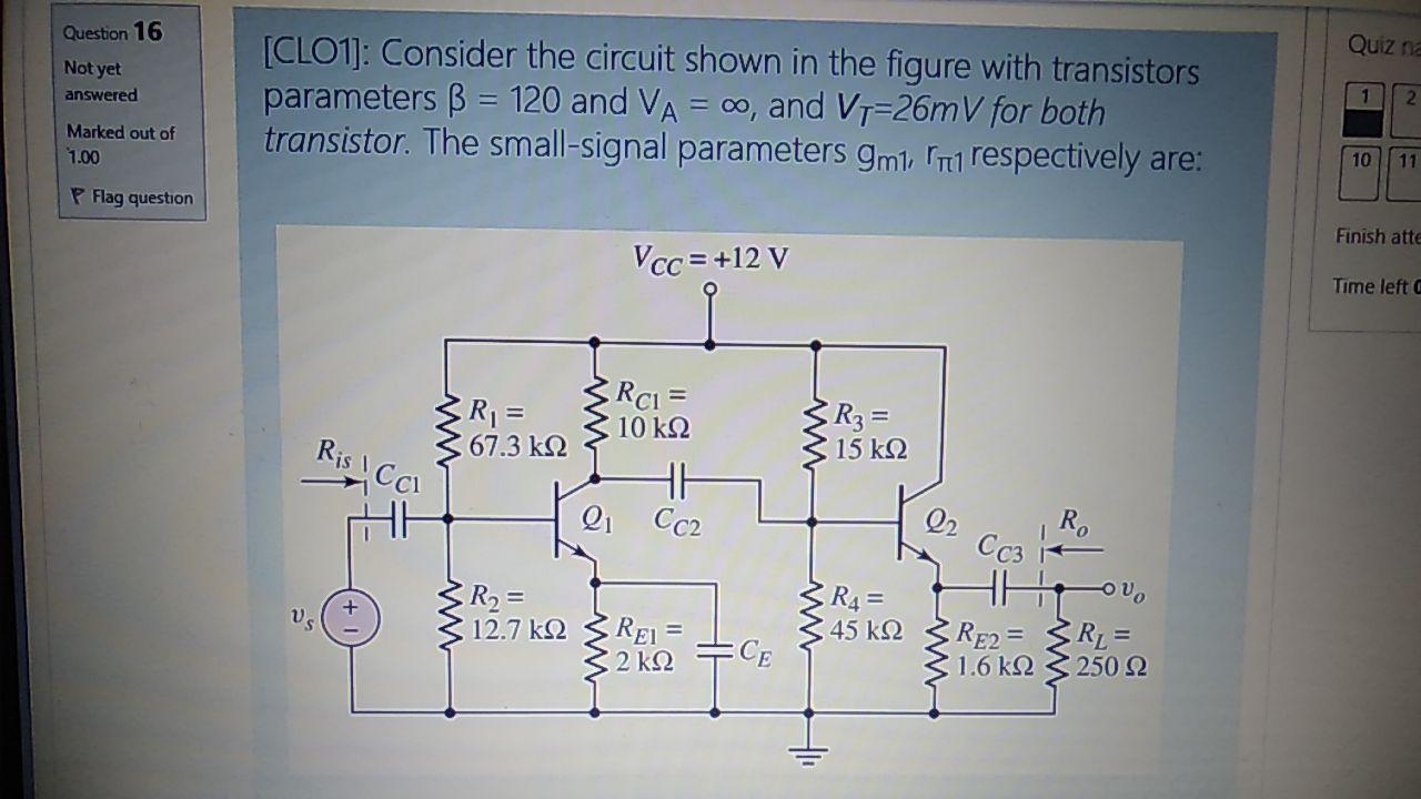Solved Question 16 Quiz na Not yet answered [CLO1]: Consider | Chegg.com