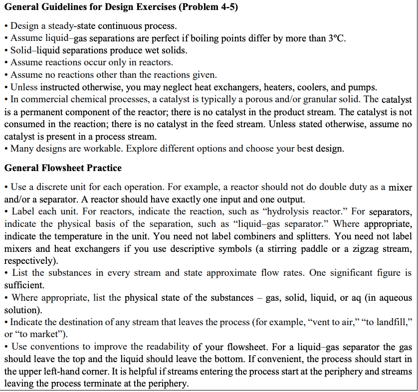 Solved General Guidelines for Design Exercises (Problem 4-5) | Chegg.com