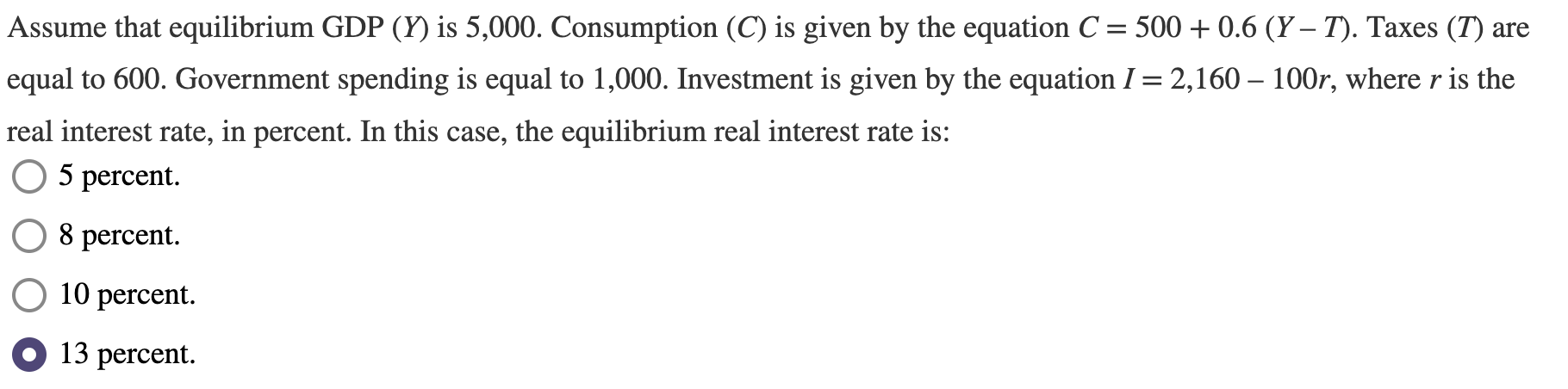 Solved Assume That Equilibrium GDP Y is 5 000 Chegg solved-assume-that-equilibrium-gdp-y-is-5-000-chegg