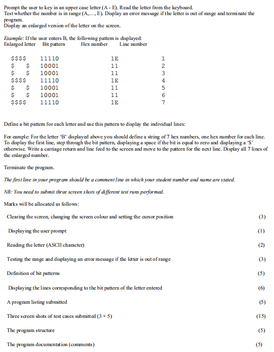 solved-prompt-the-user-to-key-in-an-upper-case-letter-a