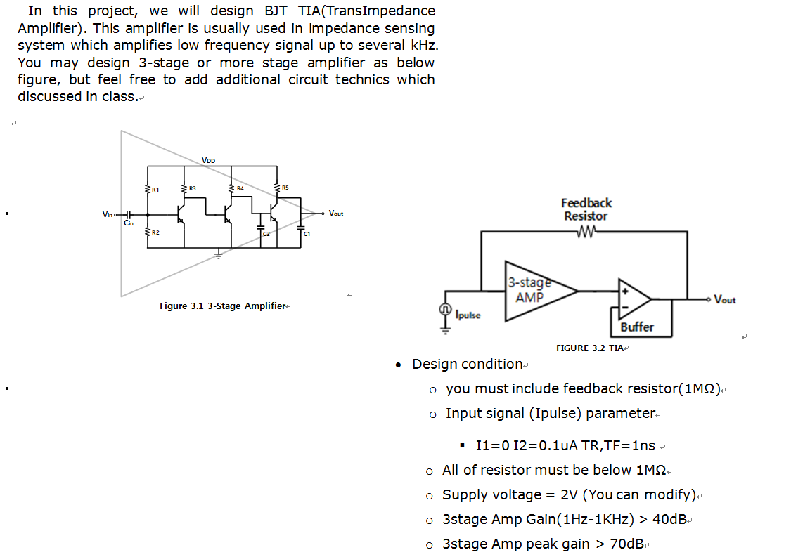 In this project, we will design BJT