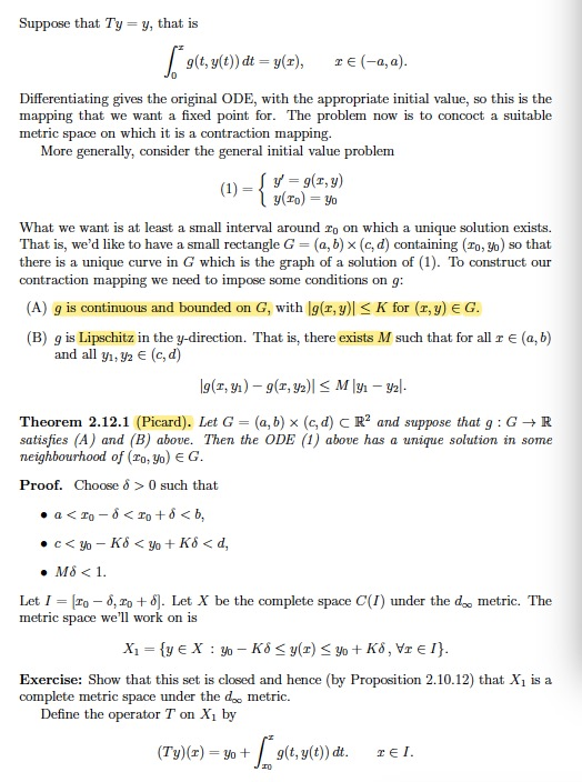 real analysis, might solve by contraction map | Chegg.com