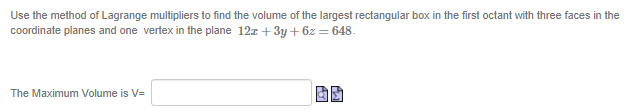 Solved Use the method of Lagrange multipliers to find the | Chegg.com