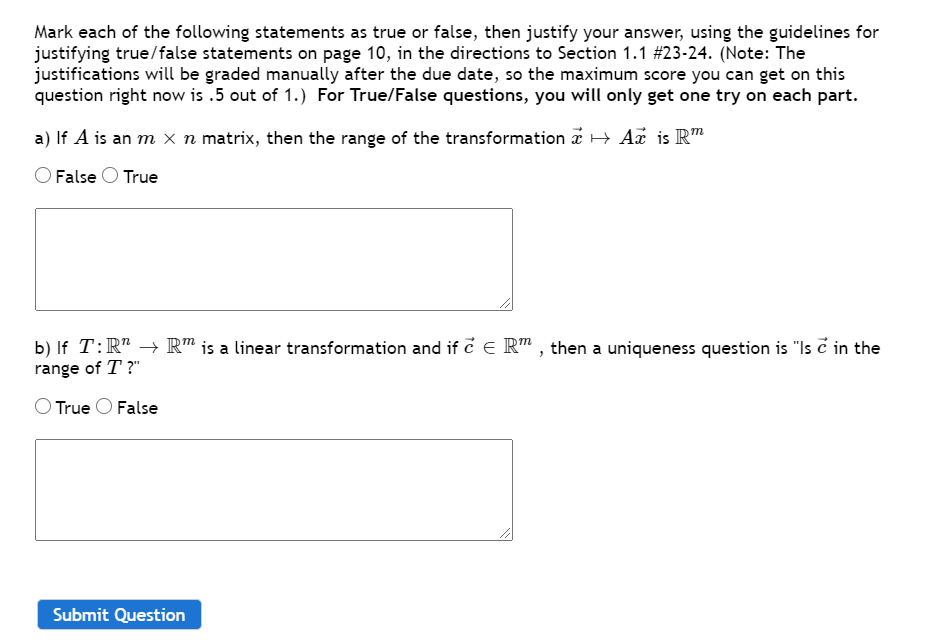 Solved Mark each of the following statements as true or | Chegg.com