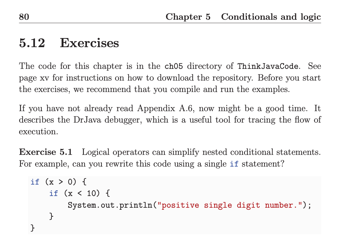 Solved 80 Chapter 5 Conditionals And Logic 5.12 Exercises | Chegg.com