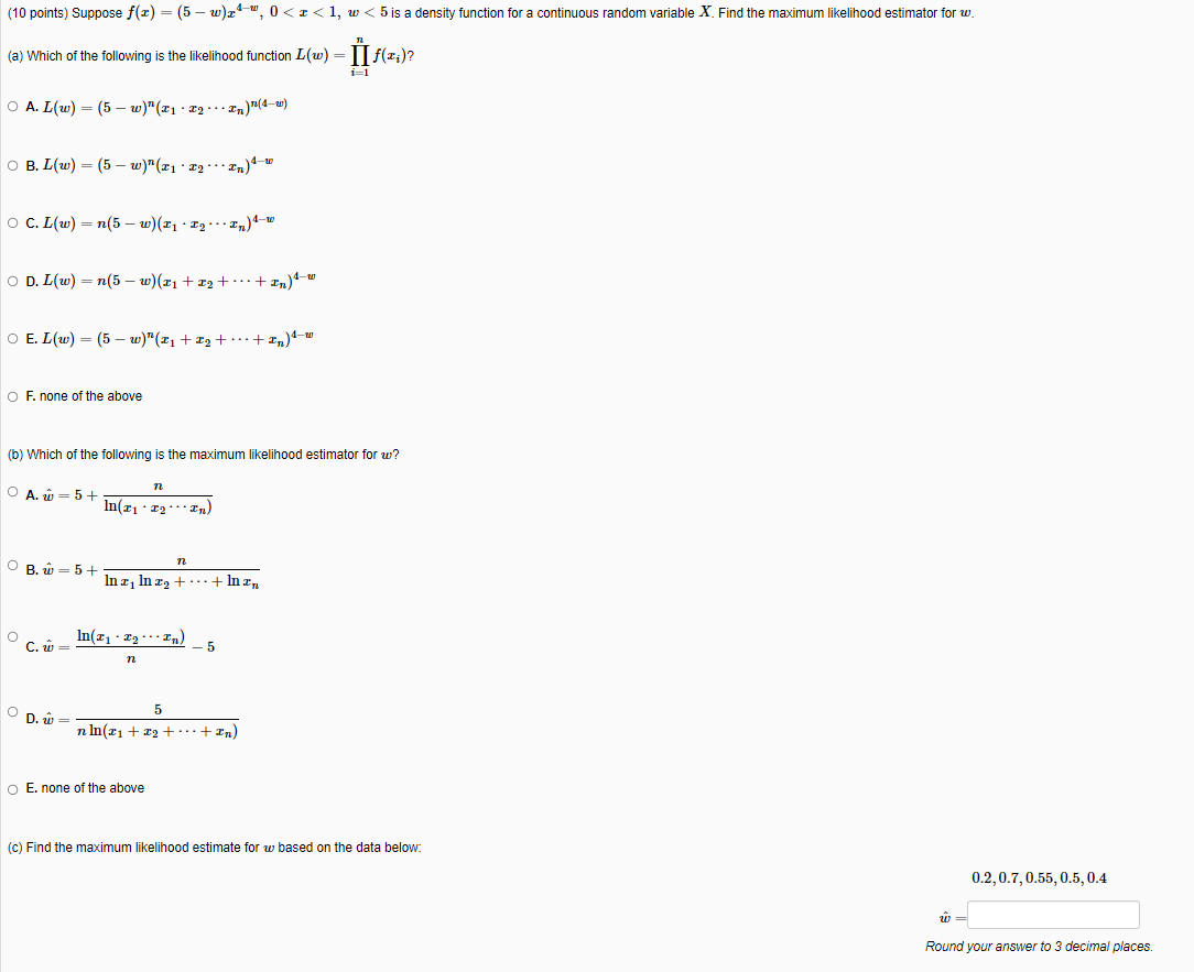 solved-10-points-suppose-f-x-5-w-x4-w-0-chegg
