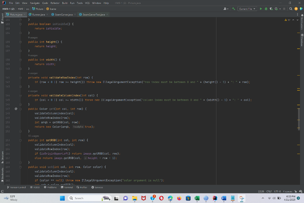 f6. File Edit Wiew Navigste Cade Refacto- Buile Run | Chegg.com