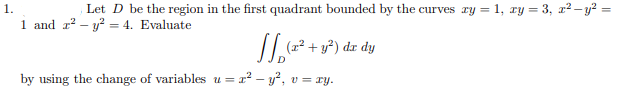 Solved Let D be the region in the first quadrant bounded by | Chegg.com