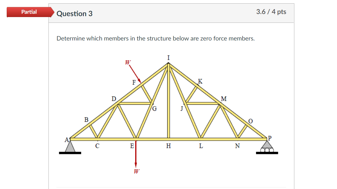 Solved Partial Question 3 3.6 / 4 pts Determine which | Chegg.com