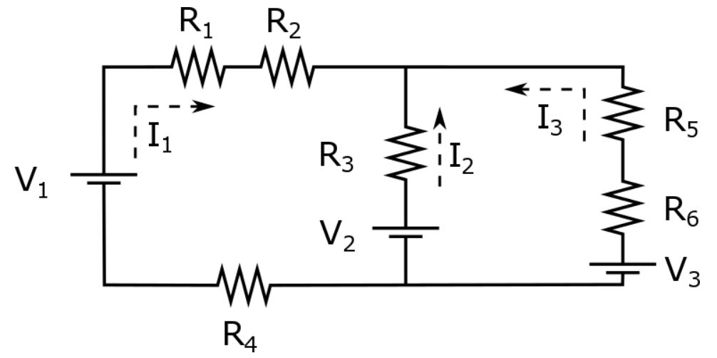 Solved For the circuit below, ﬁnd currents I1, I2 and I3 | Chegg.com