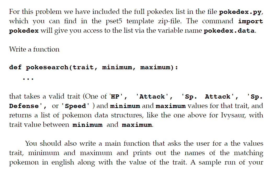 Solved In this assignment, you are going to build a Pokédex.