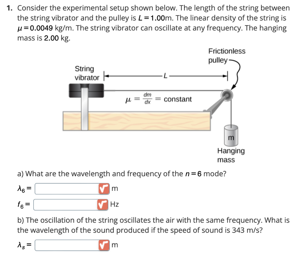 Solved Consider the experimental setup shown below. The | Chegg.com