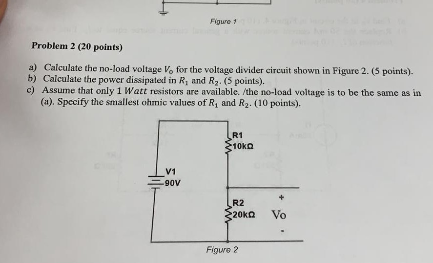 Solved Figure 1 Problem 2 (20 points) a) Calculate the | Chegg.com