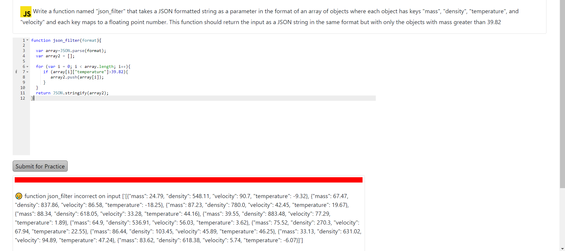 Json File Code