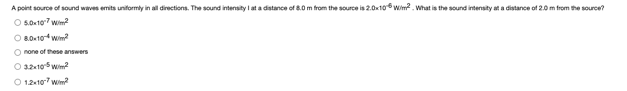 Solved A point source of sound waves emits uniformly in all | Chegg.com
