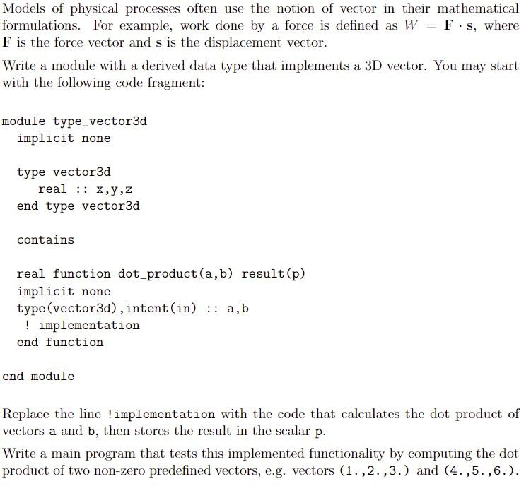 Solved Models of physical processes often use the notion of | Chegg.com