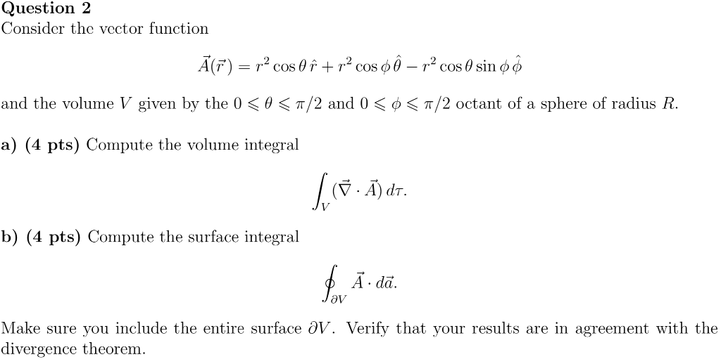 Solved Question 2 Consider The Vector Function A 7 P2 Chegg Com