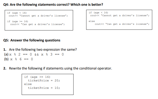 Solved Q1: Suppose x = 3 and y = 2. Show the output, if any, | Chegg.com