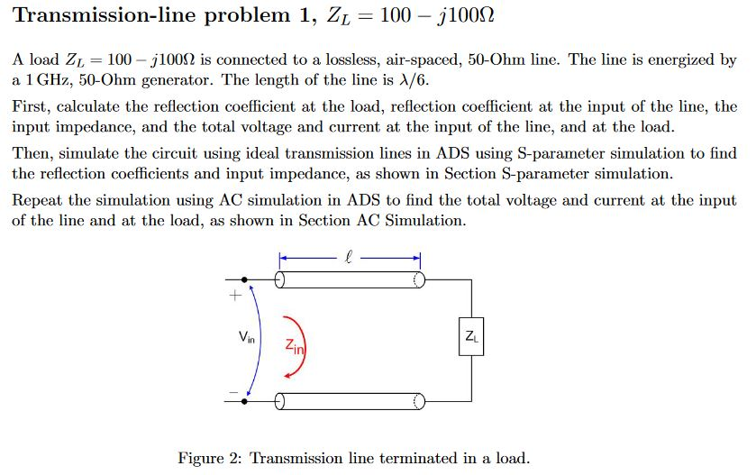 6. (From project Intro to Transmission Lines) A load | Chegg.com