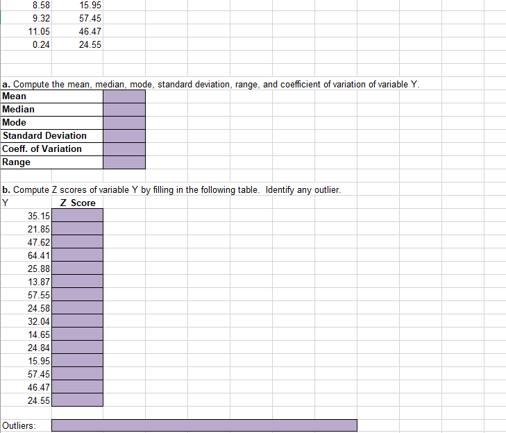 Solved 5.66 The sample data below represent two variables X | Chegg.com