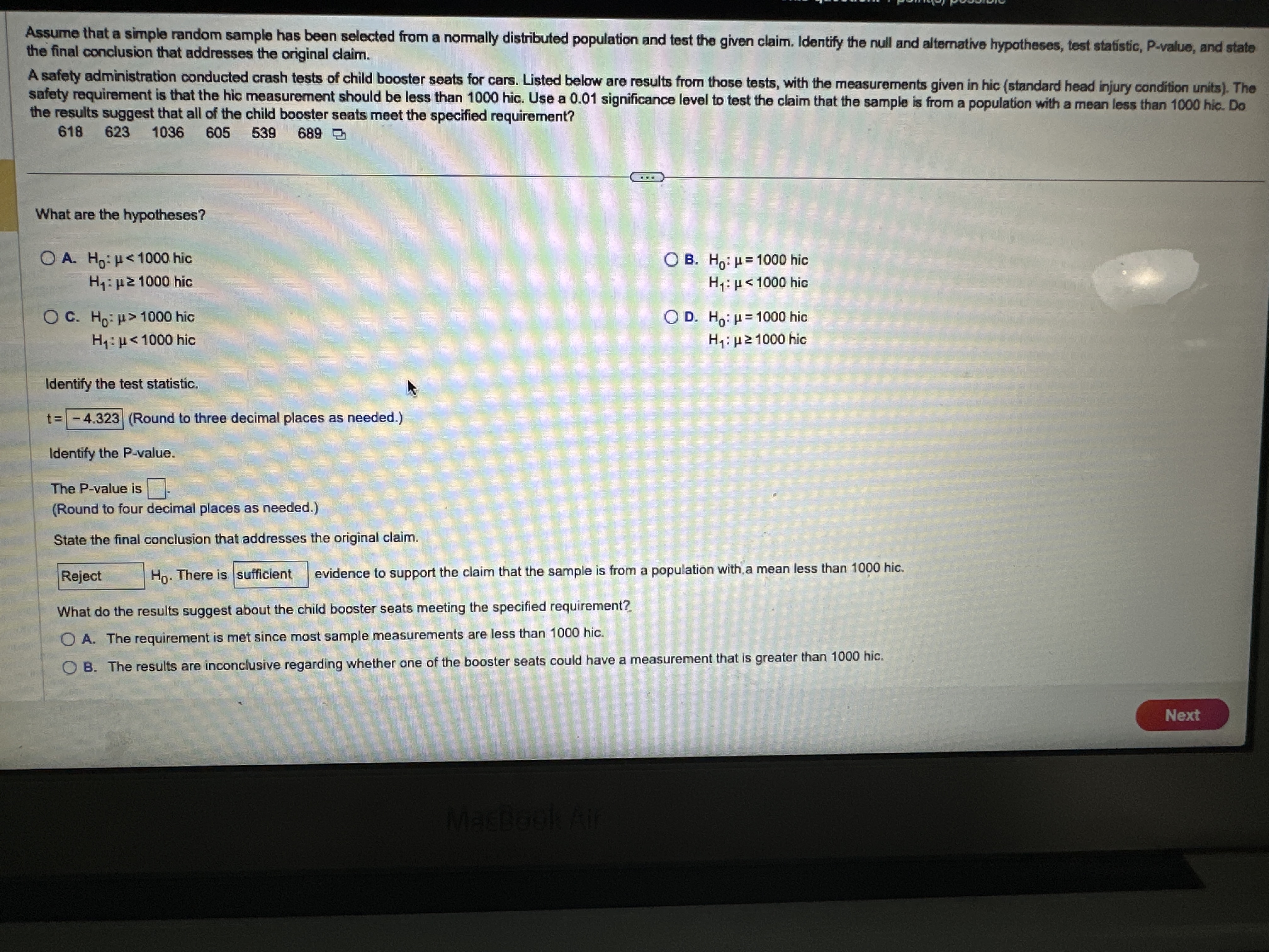Solved Assume that a simple random sample has been selected | Chegg.com