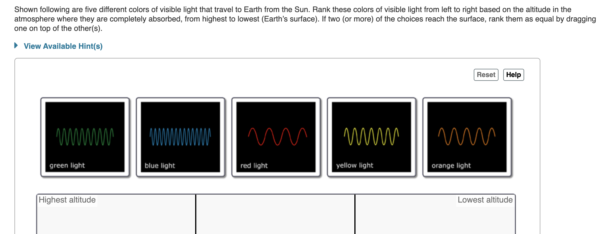 shown-following-are-five-different-colors-of-visible-chegg