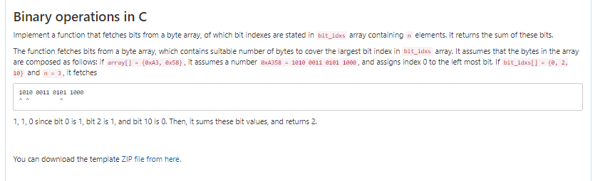 Solved Implement a function that fetches bits from a byte | Chegg.com