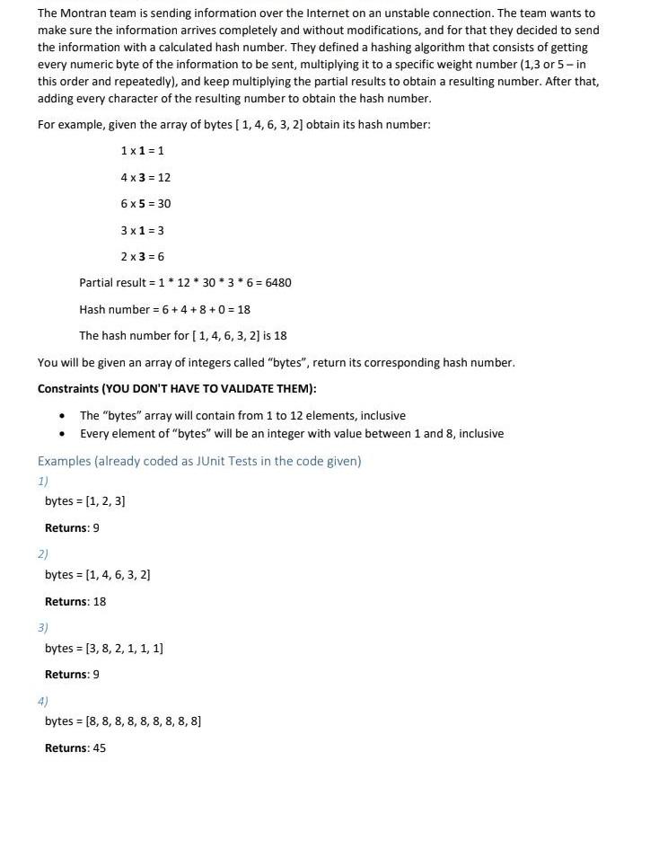 Solved The Montran team is sending information over the | Chegg.com