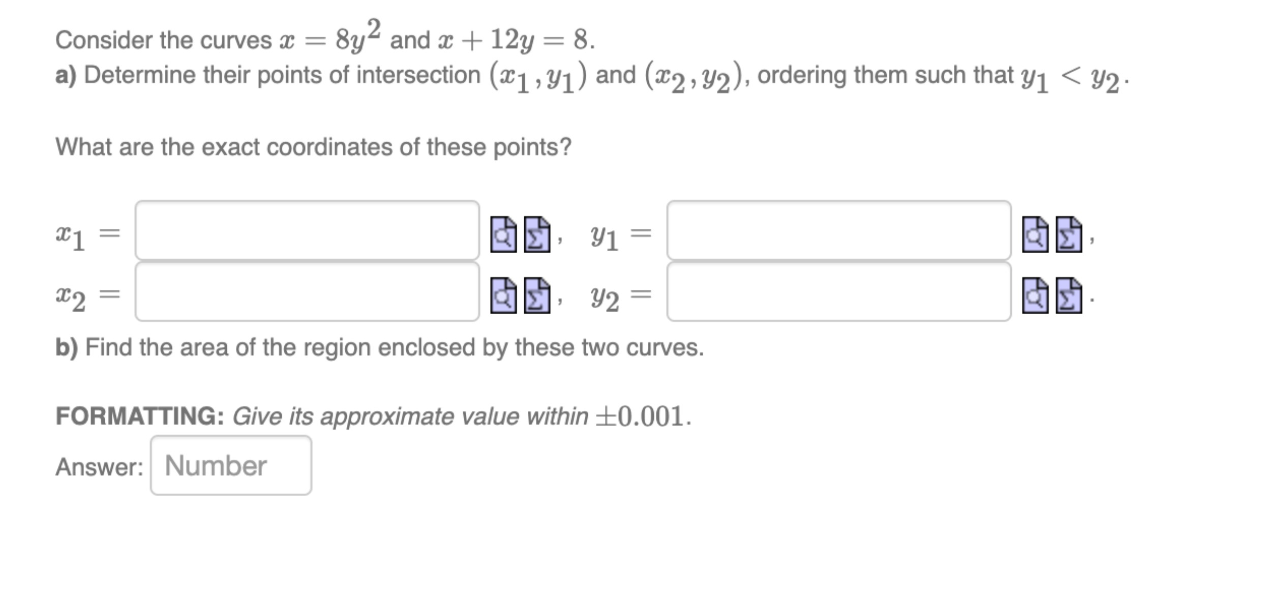 y = 8 1 − x 2