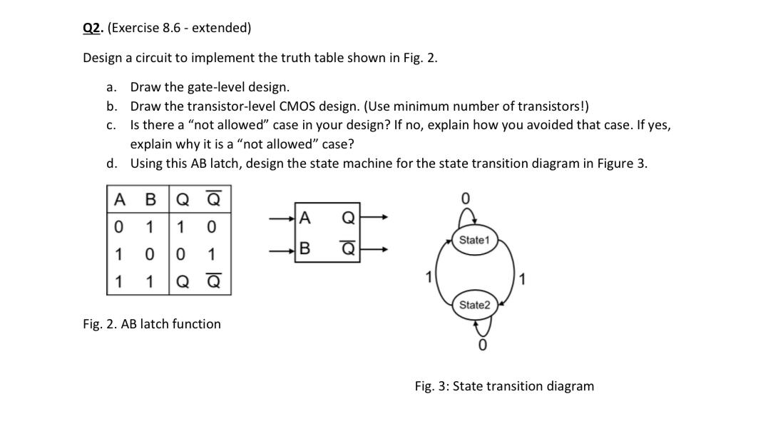 Solved Exercise 7: Determine the truth table and the