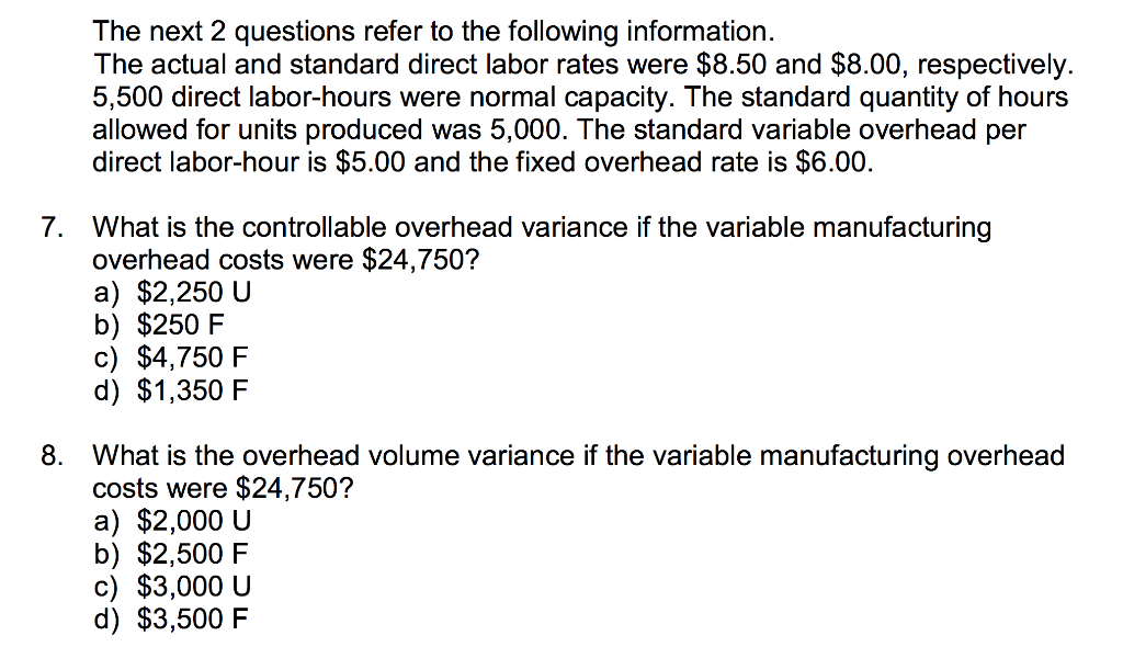 Solved The next 2 questions refer to the following | Chegg.com