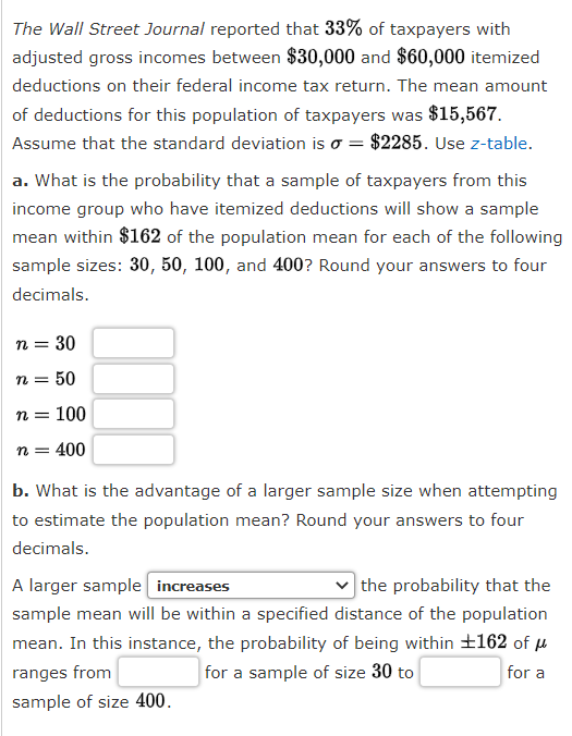Solved The Wall Street Journal reported that 33 of