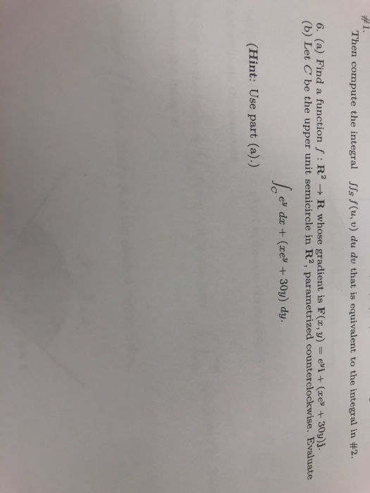 Solved Then Compute The Integral Llaf(mu) Du Du That Is 