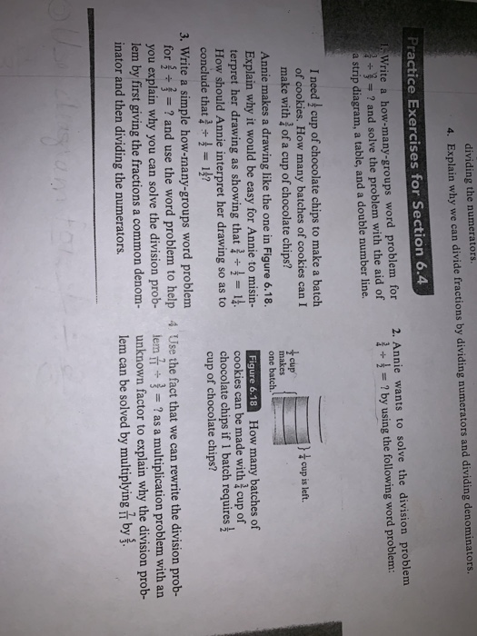 Solved dividing the numerators 4. Explain why we can divide | Chegg.com