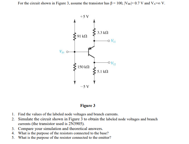 For the circuit shown in Figure 3, assume the | Chegg.com