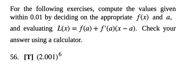 Solved For The Following Exercises, Compute The Values Given | Chegg.com