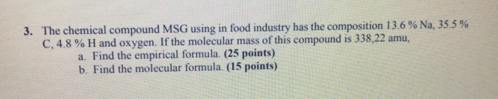 msg chemical compound