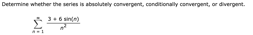 Solved Determine whether the series is absolutely | Chegg.com